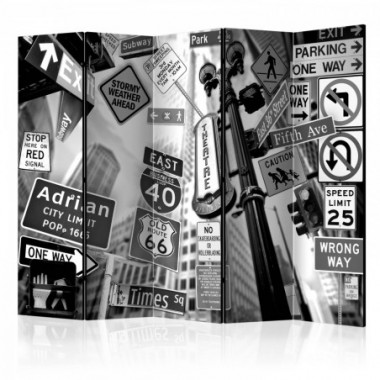 Paravento - Roads to Manhattan II [Room Dividers] -...