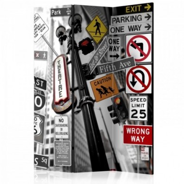 Paravento - New York Signs [Room Dividers] - 135x172