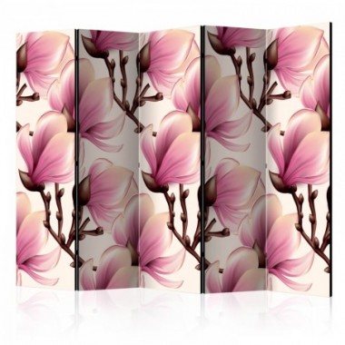 Paravento - Blooming Magnolias II [Room Dividers] -...