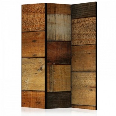 Paravento - Wooden Textures [Room Dividers] - 135x172