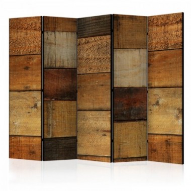 Paravento - Wooden Textures II [Room Dividers] -...