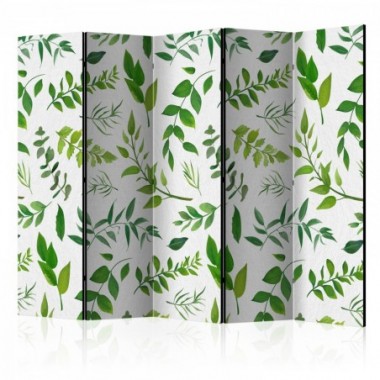 Paravento - Green Twigs II [Room Dividers] - 225x172