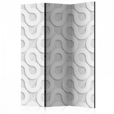 Paravento - Grey Spirals [Room Dividers] - 135x172