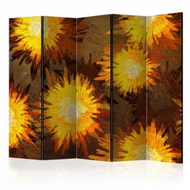 Paravento - Sunflower dance II [Room Dividers] -...