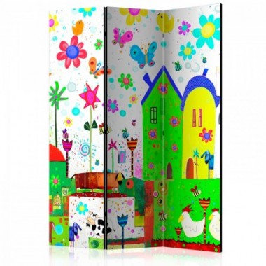 Paravento - Happy farm [Room Dividers] - 135x172