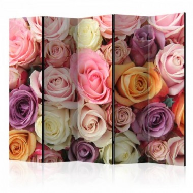 Paravento - Pastel roses II [Room Dividers] - 225x172