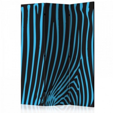Paravento - Zebra pattern (turquoise) [Room...